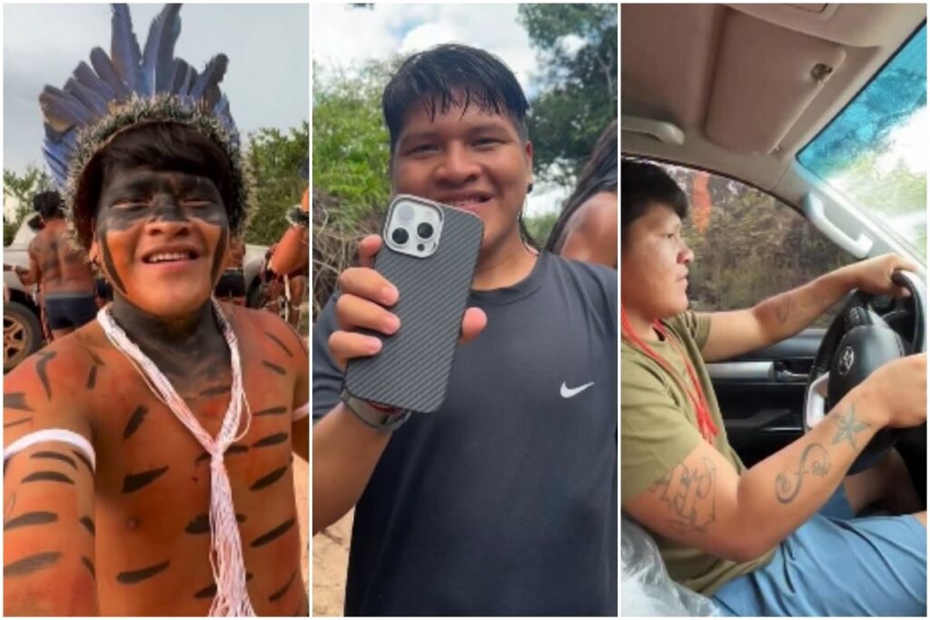 Influenciador Indígena de MT Mostra Estilo de Vida Moderno e Tradicional