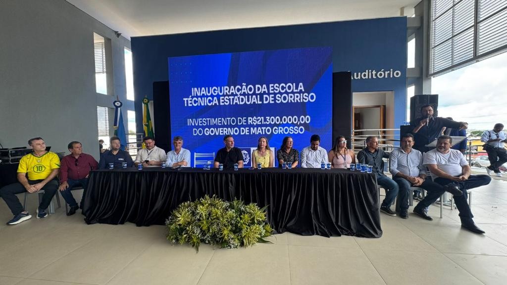 Escola Técnica Estadual de Sorriso é Inaugurada, Atingindo Meta de 17 Unidades no Mato Grosso Escola Técnica Estadual de Sorriso é Inaugurada, Atingindo Meta de 17 Unidades no Mato Grosso