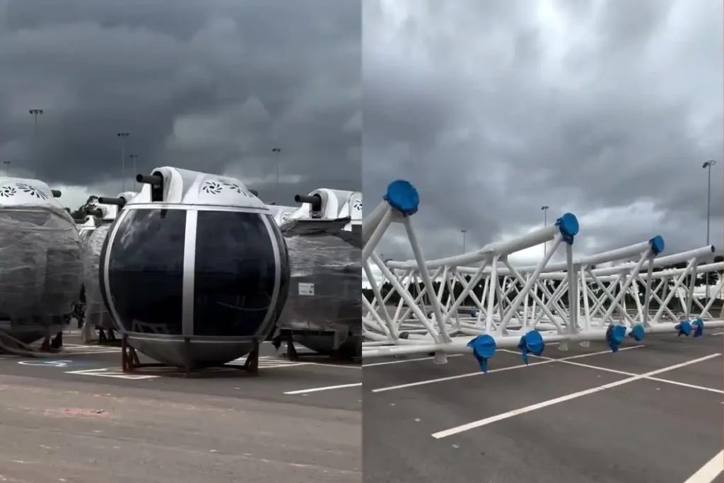 Roda-Gigante Gigante de Cuiabá: Cabines da Maior da América Latina Já Estão na Cidade