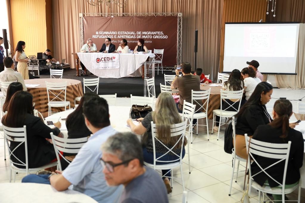 Setasc e Conselho de Direitos Humanos promovem seminário sobre migrantes em MT Setasc e Conselho de Direitos Humanos promovem seminário sobre migrantes em MT