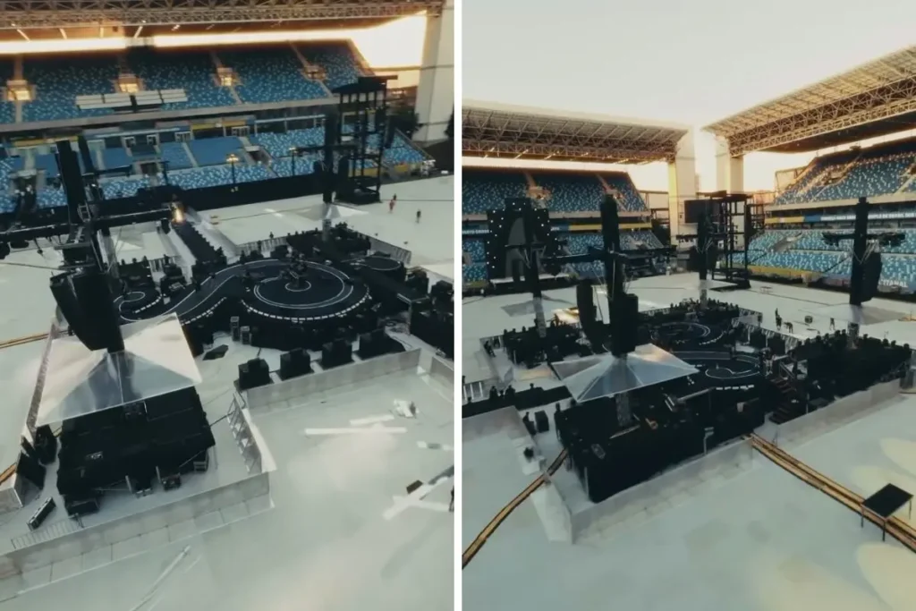 Show de Luan Santana: Megaestrutura com Palco 360º Impressiona na Arena Pantanal