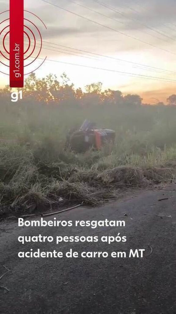 Acidente Entre Carro e Caminhonete em Cuiabá Deixa Quatro Feridos