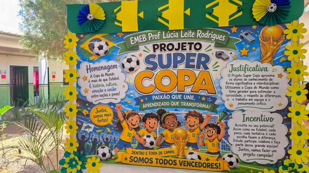 Escolas de Várzea Grande Integram Cultura e Esporte no Ritmo da Copa do Mundo 2026 Escolas de Várzea Grande Integram Cultura e Esporte no Ritmo da Copa do Mundo 2026