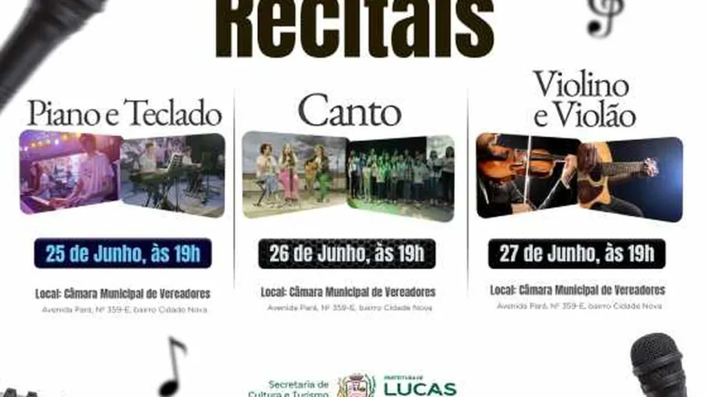 Recitais das Oficinas Culturais em Lucas do Rio Verde: Música e Talento em Junho Recitais das Oficinas Culturais em Lucas do Rio Verde: Música e Talento em Junho